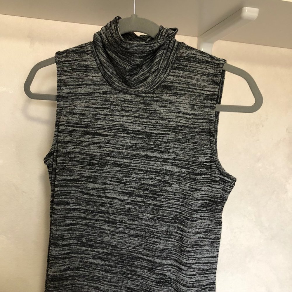 Dress with mock turtle neck